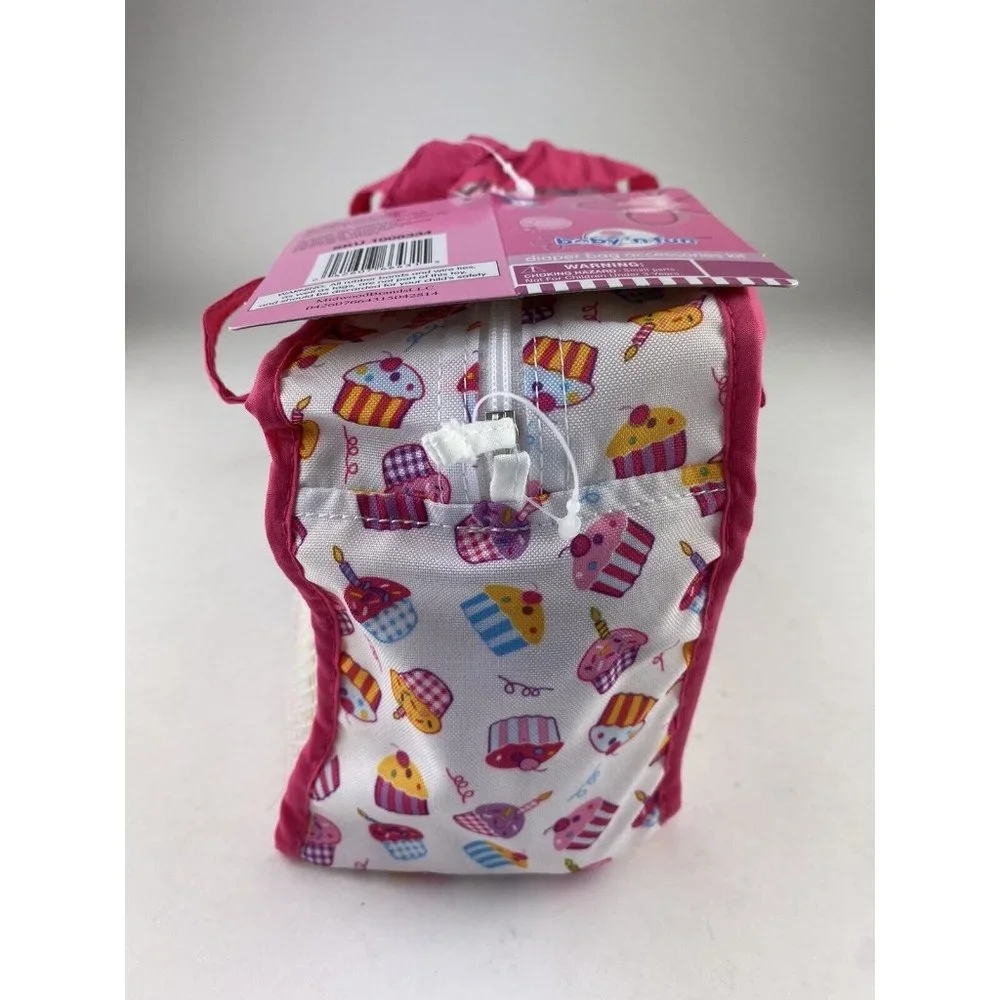 Baby’n Fun Diaper Bag Accessories Doll‎ Cupcake Bag 18 Pieces